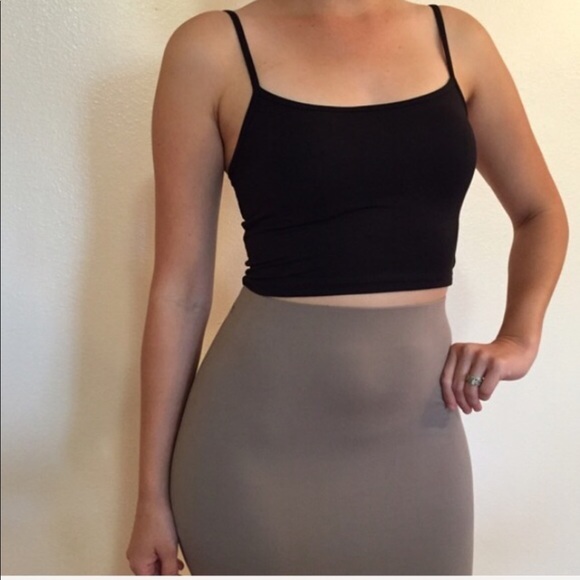 Tops - Favorite Black Cami Crop Top